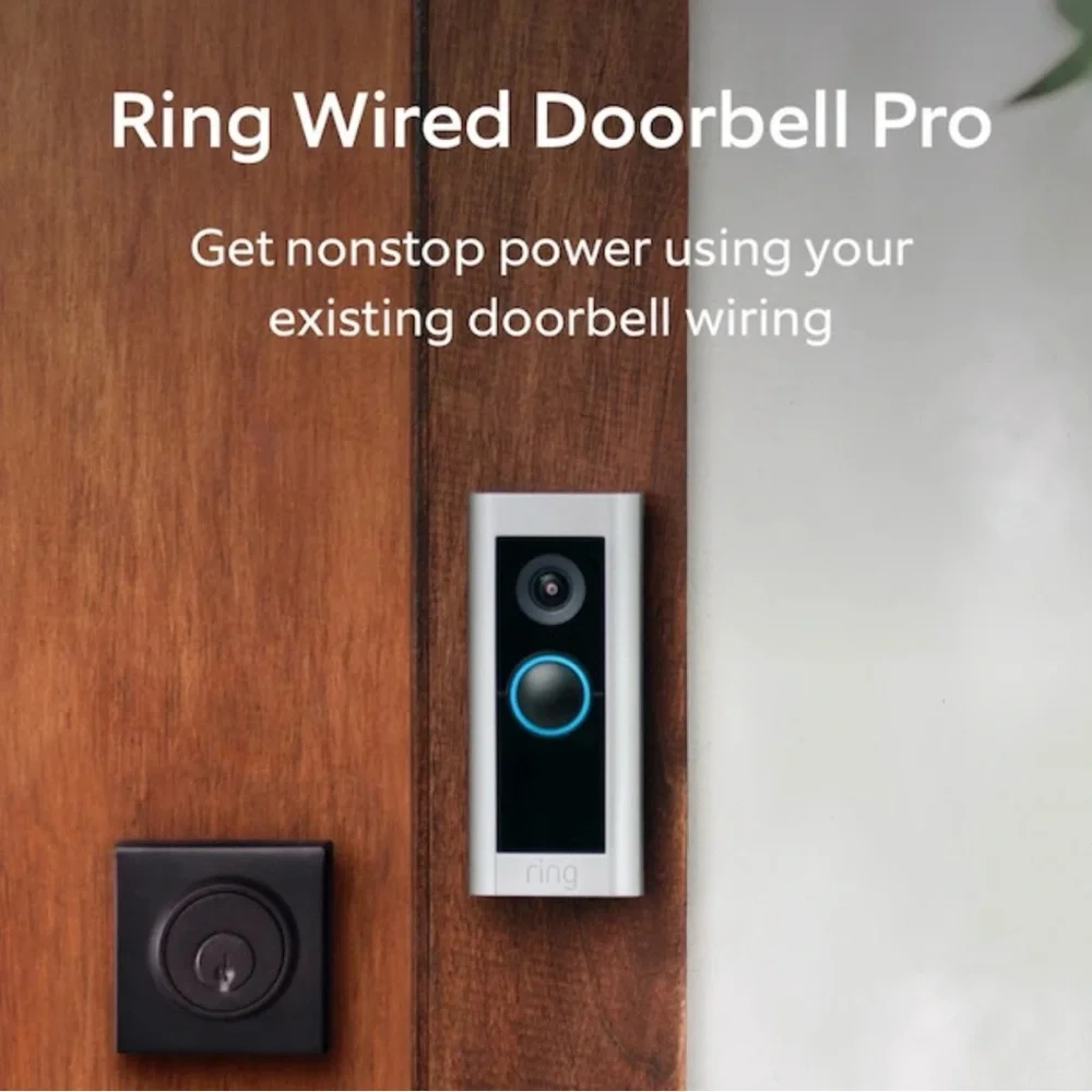 Ring Wired Doorbell Pro (Formerly Video Doorbell Pro 2) – Satin Nickel